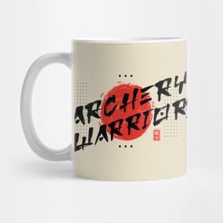 Oriental Brush Archery Warrior Mug